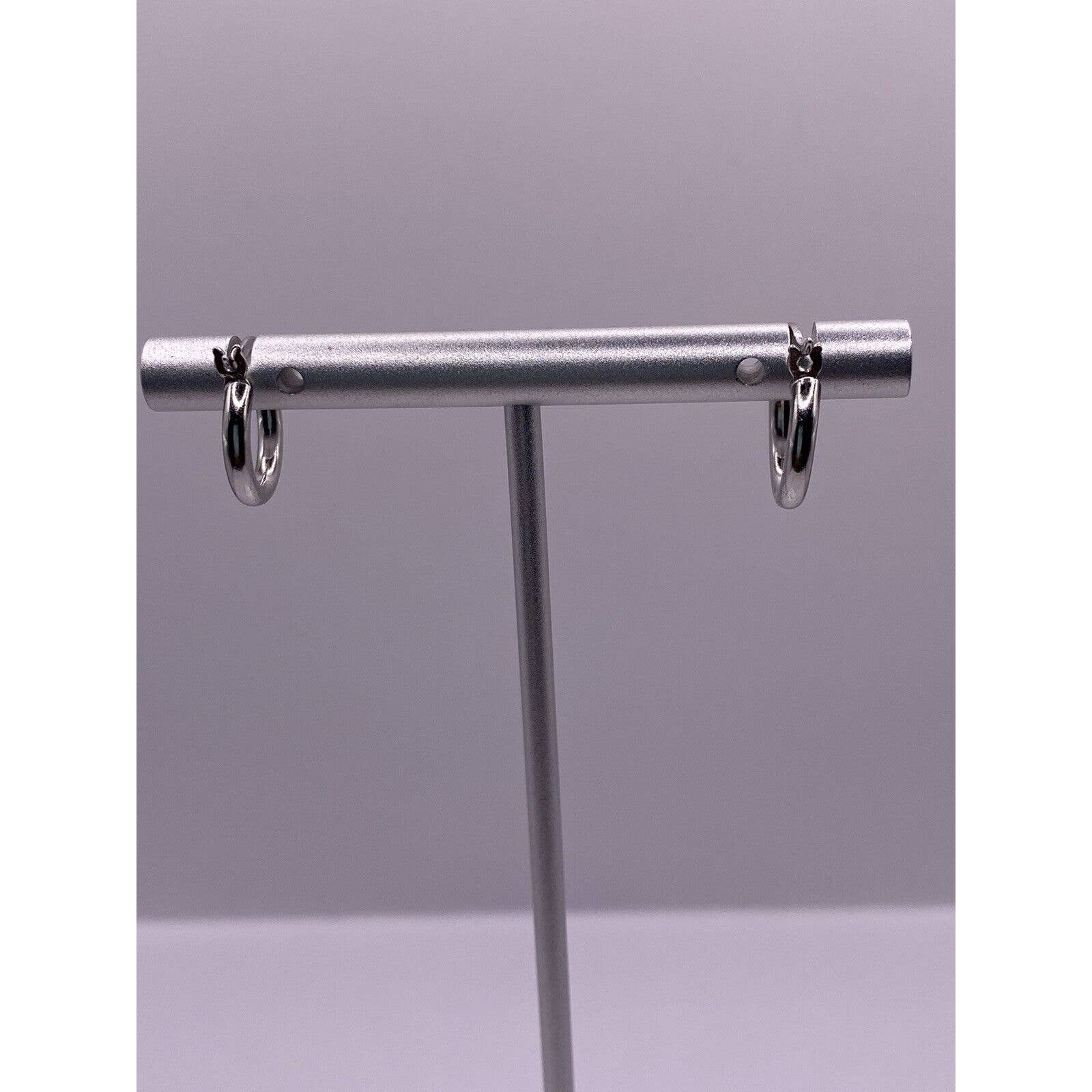 Beautiful Sterling Silver Hoop Earrings S925